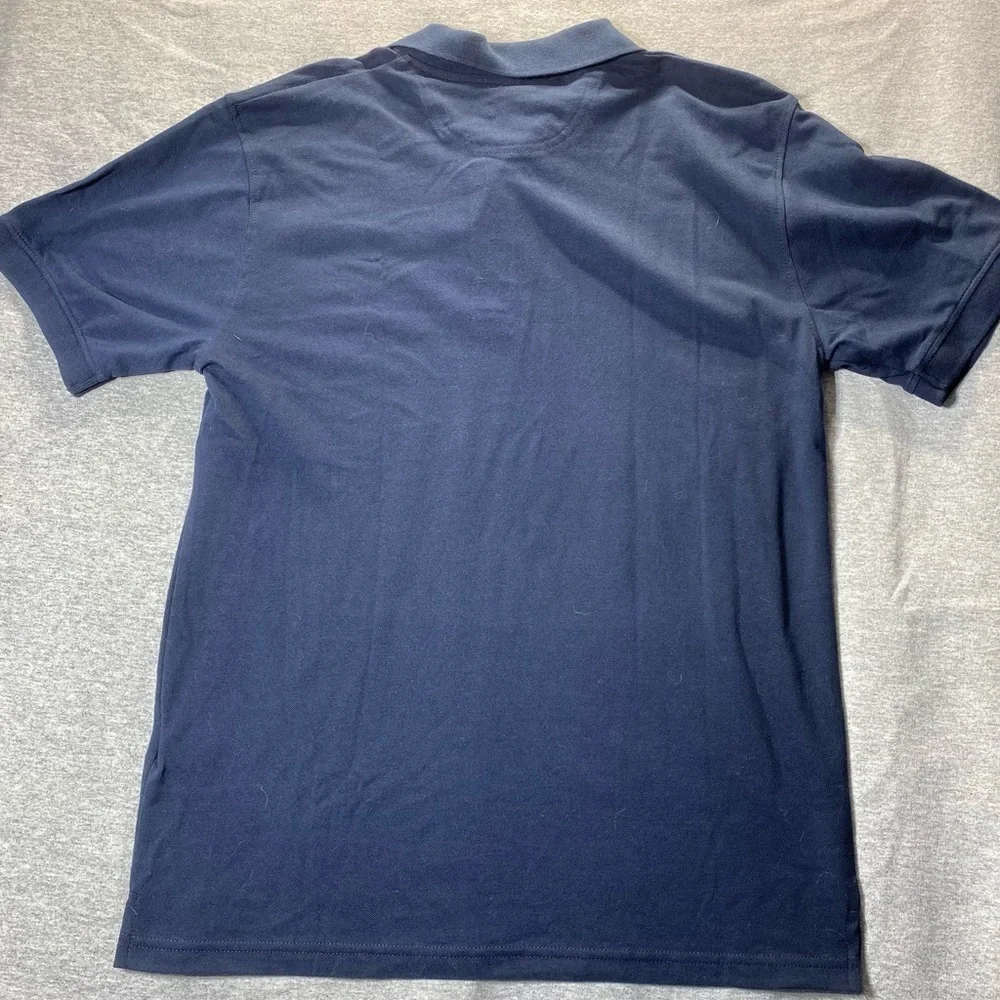 Clique Polo Shirt Men’s M Navy Blue Short Sleeve Golf Scotchguard Protection NWT - Picture 6 of 13